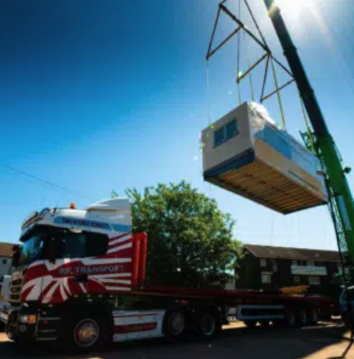 Modular Homes Craned Into Place In Willenhall - Totally Modular